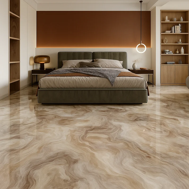3d Epoxy Flooring in Bedroom