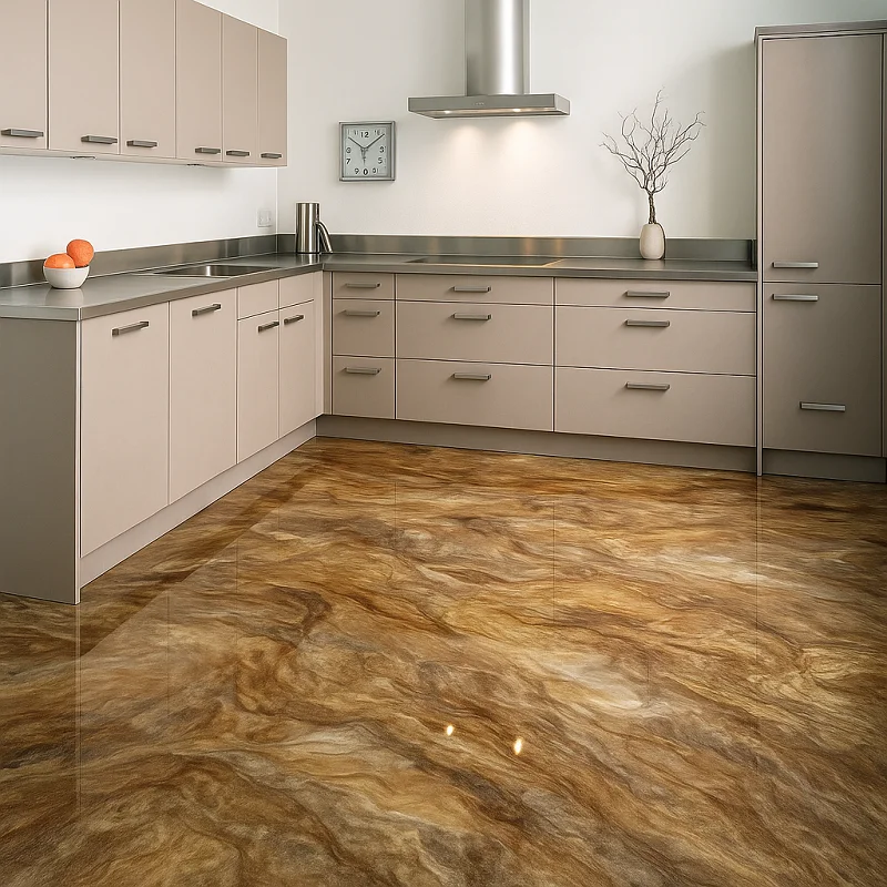 3d Epoxy Flooring in Kitchen