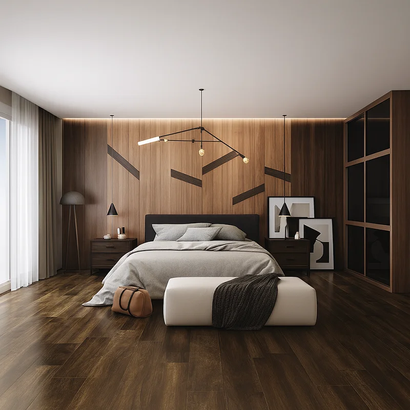 Canyon SPC Flooring in Bedroom