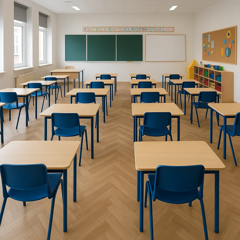HDF Flooring in School