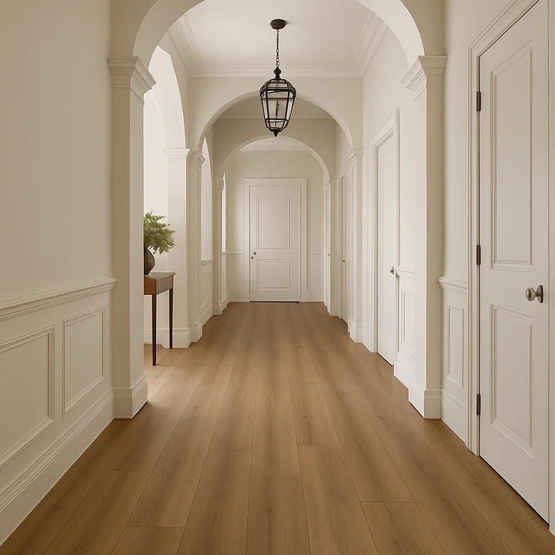 Hybrid SPC Flooring in Hallways
