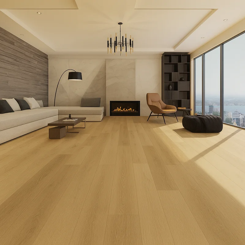 Hybrid SPC Flooring in Living Room