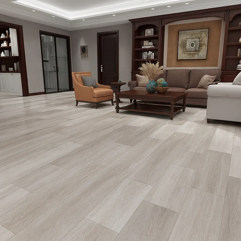 Interlocking SPC Tiles in Living Room