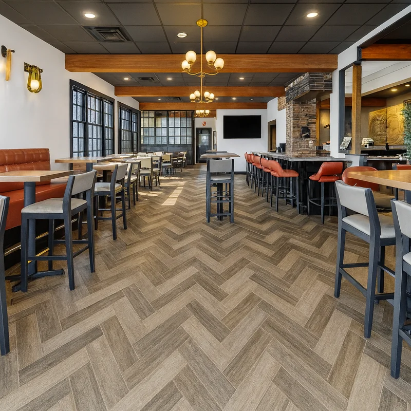 Interlocking SPC Tiles in Restaurants