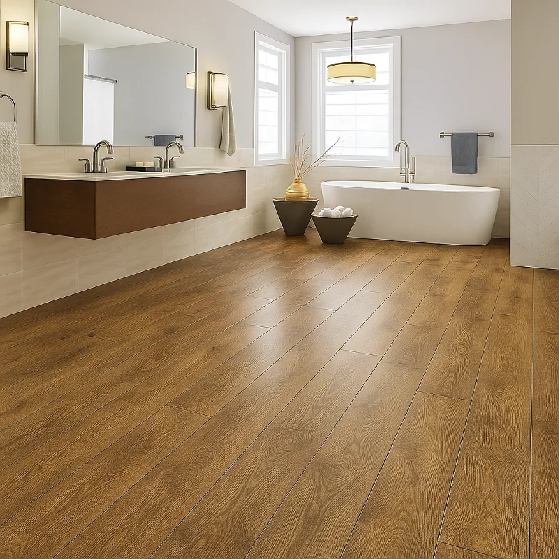 Laminate Flooring In bathroom