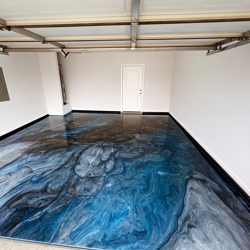 Metallic Epoxy Flooring Garages