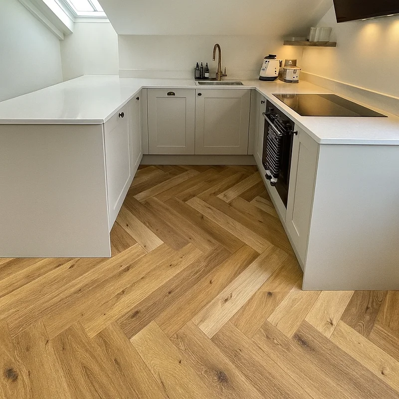 Oak SPC Flooring in Kitchens
