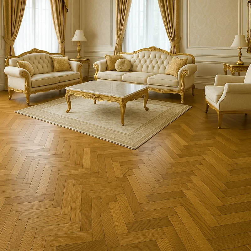 Parquet Flooring in Living Room
