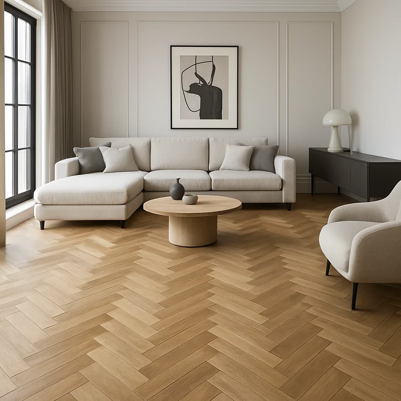 Parquet Flooring in Living Room
