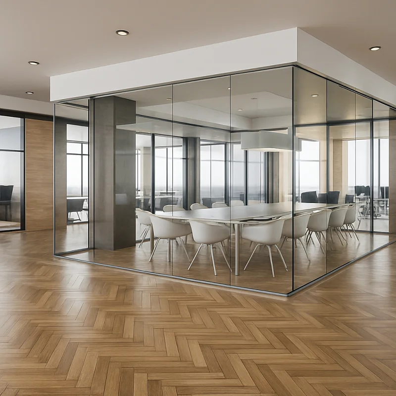 Parquet Flooring in Conference Room
