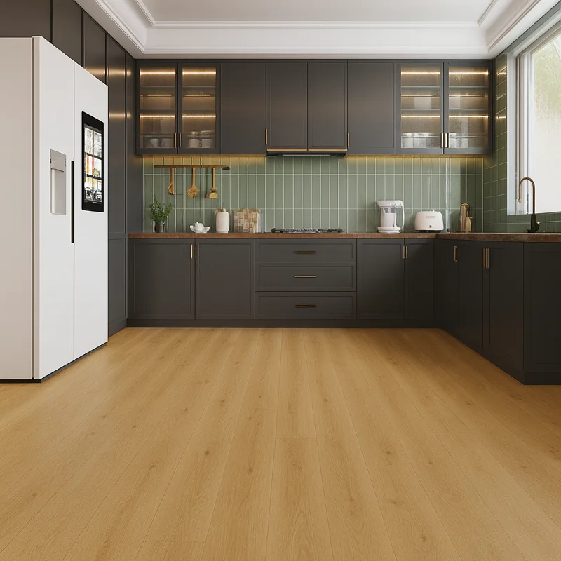 SPC Caramel OAK Flooring in Kitchens