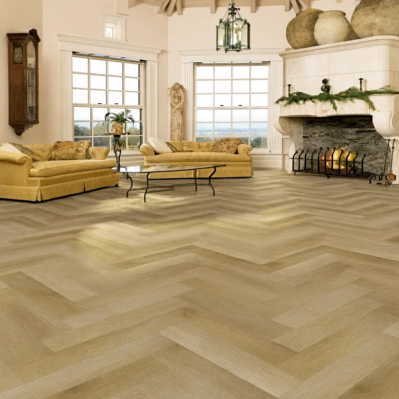 SPC Golden Oak Flooring in Living Room