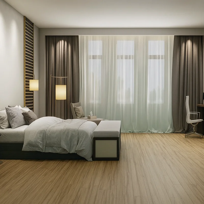 SPC Laminate Flooring in Bedroom