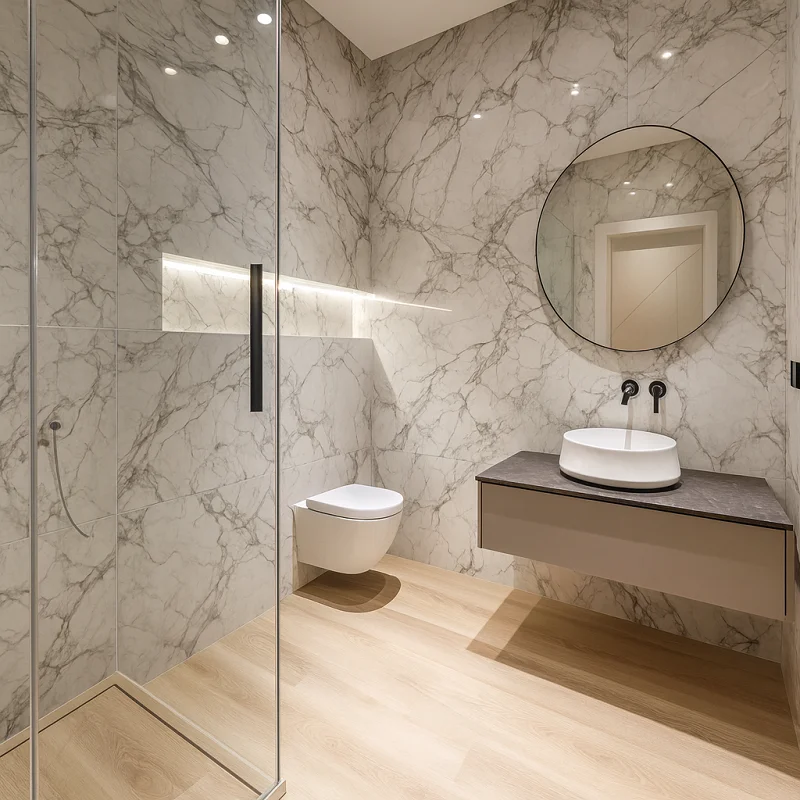 SPC Parquet Flooring in Bathrooms