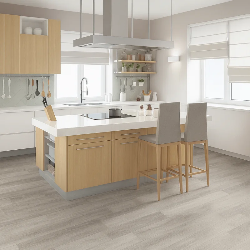 SPC Vinyl Click Flooring in Kitchens