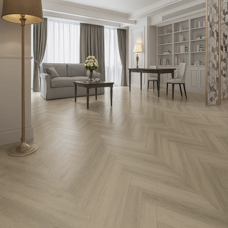 SPC Vinyl Click Flooring in Living Room