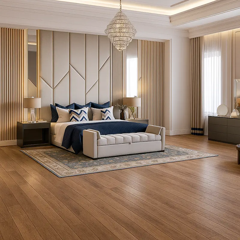 SPC Vinyl Flooring in Bedroom