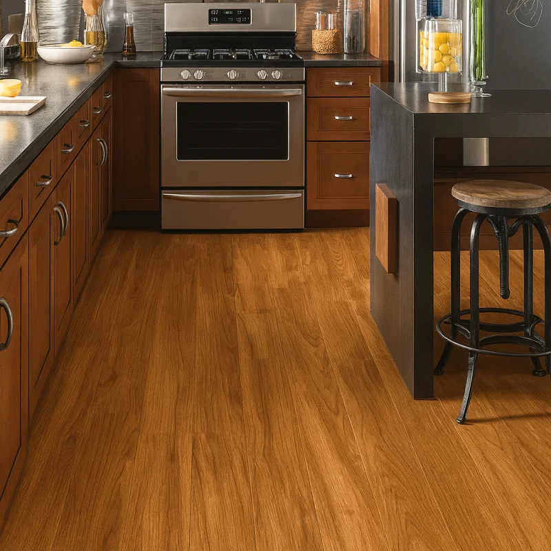 SPC Wood Flooring in Kitchens