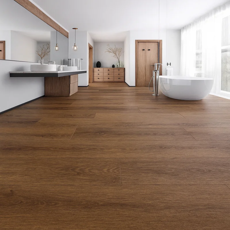 Spc Click Flooring in Bathroom