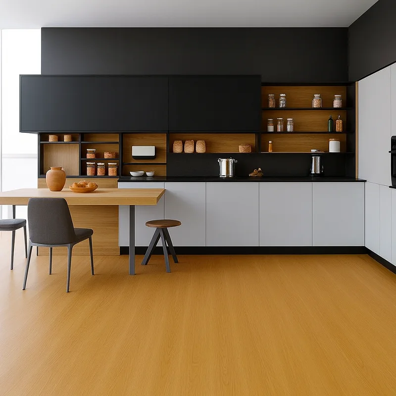 Spc Click Flooring in Kitchen