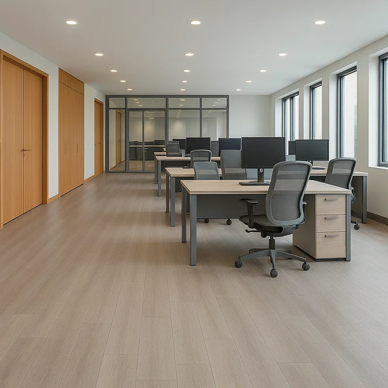 Spc Click Flooring in Office