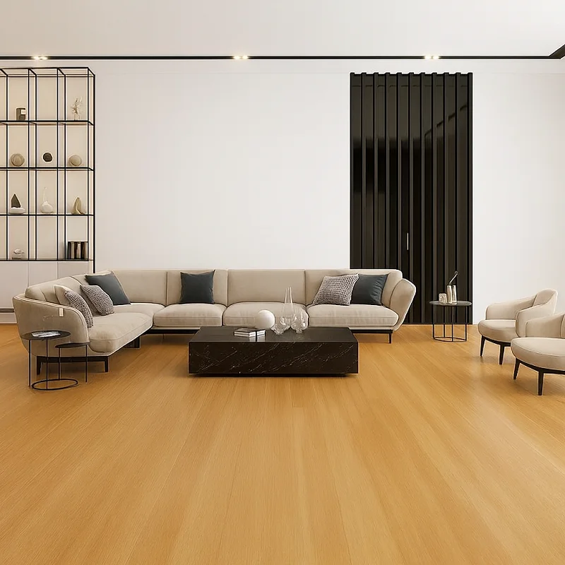 Spc Vinyl Plank Flooring in Living Room