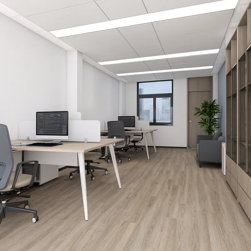 Spc Vinyl Plank Flooring in Office