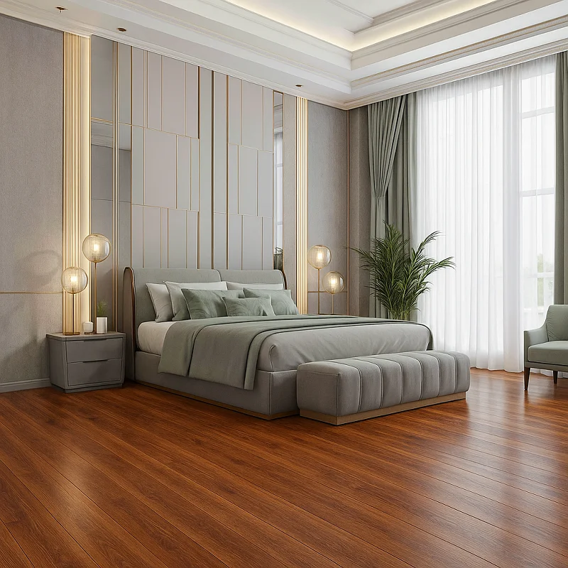 Spc Waterproof Flooring in Bedroom