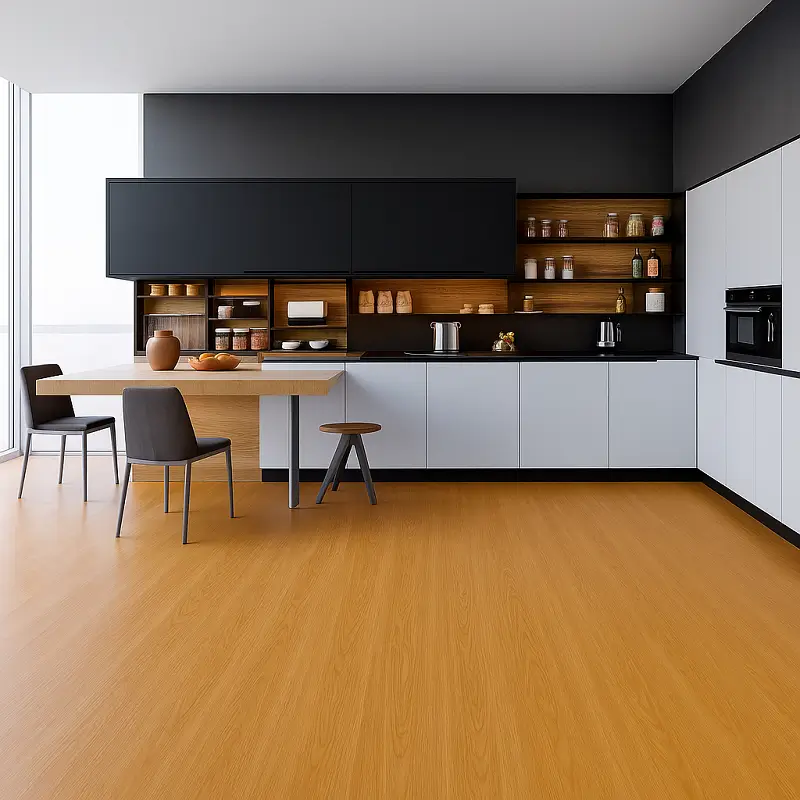 Spc Waterproof Flooring in Kitchen