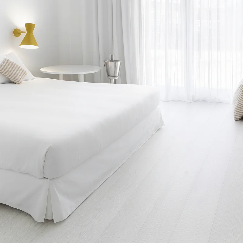 White SPC Flooring in Bedroom