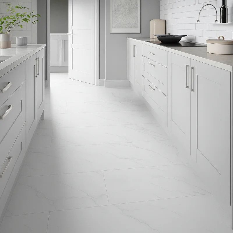 White SPC Flooring in Kitchen