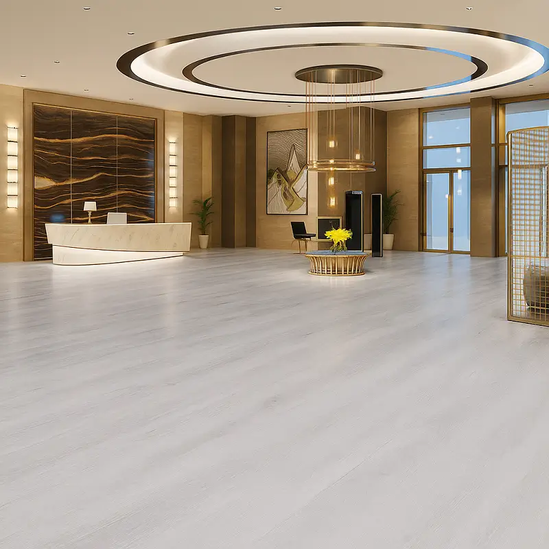 Grey SPC Flooring in Hotel