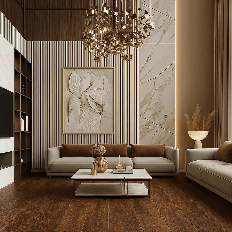 Harga SPC Flooring in Living Room