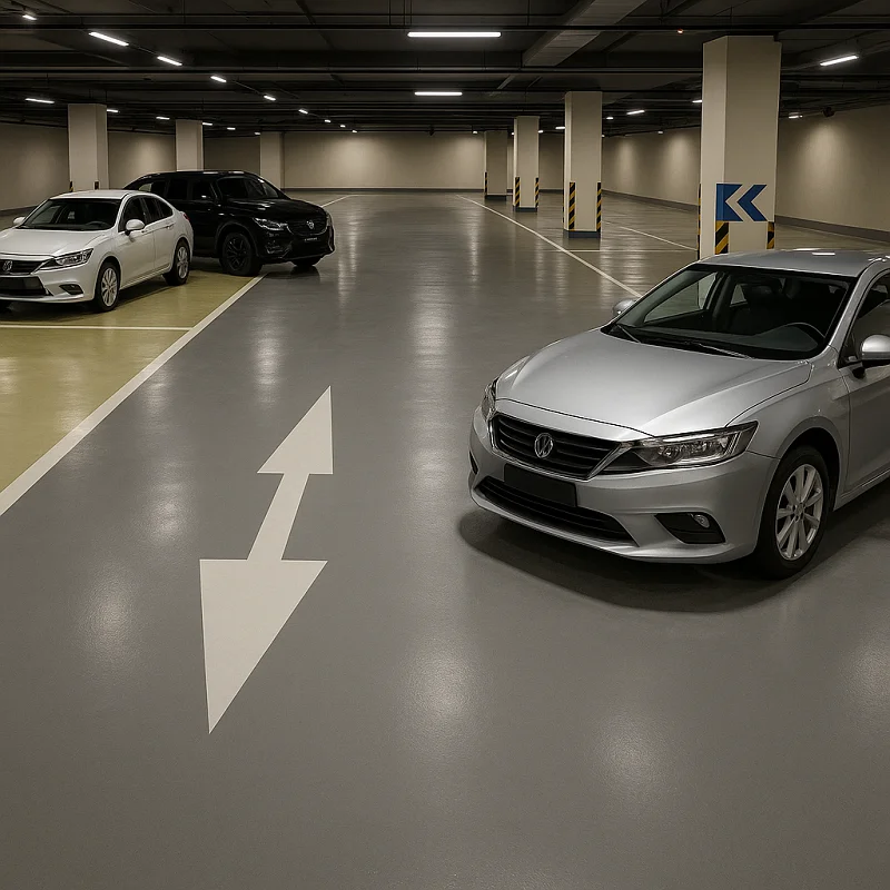 Parking Flooring in Hotel