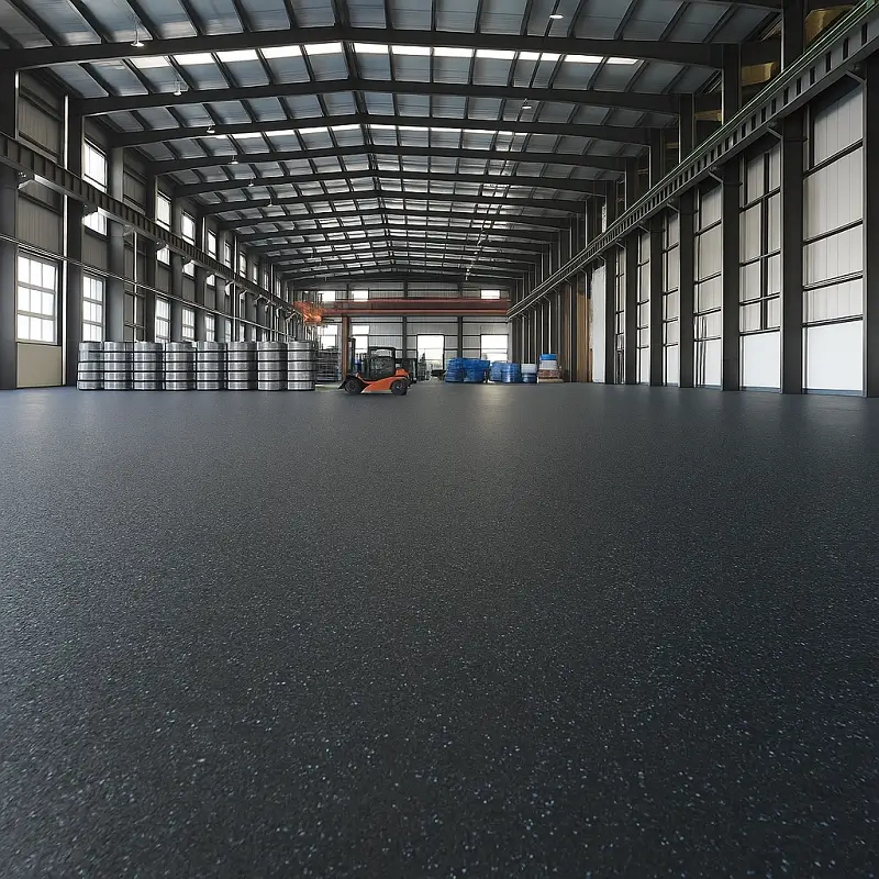 Rubber Flooring in Warehouse