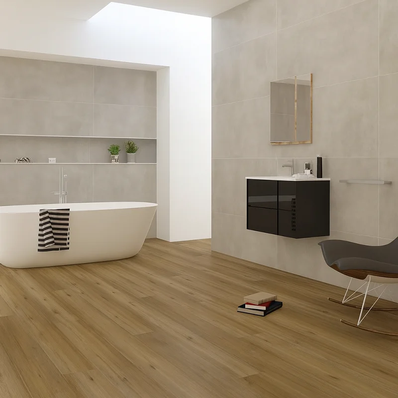 SPC Click lock Flooring in Bathroom