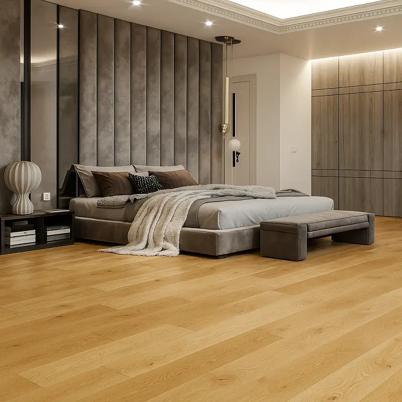 SPC Engineered Hardwood in Bedroom