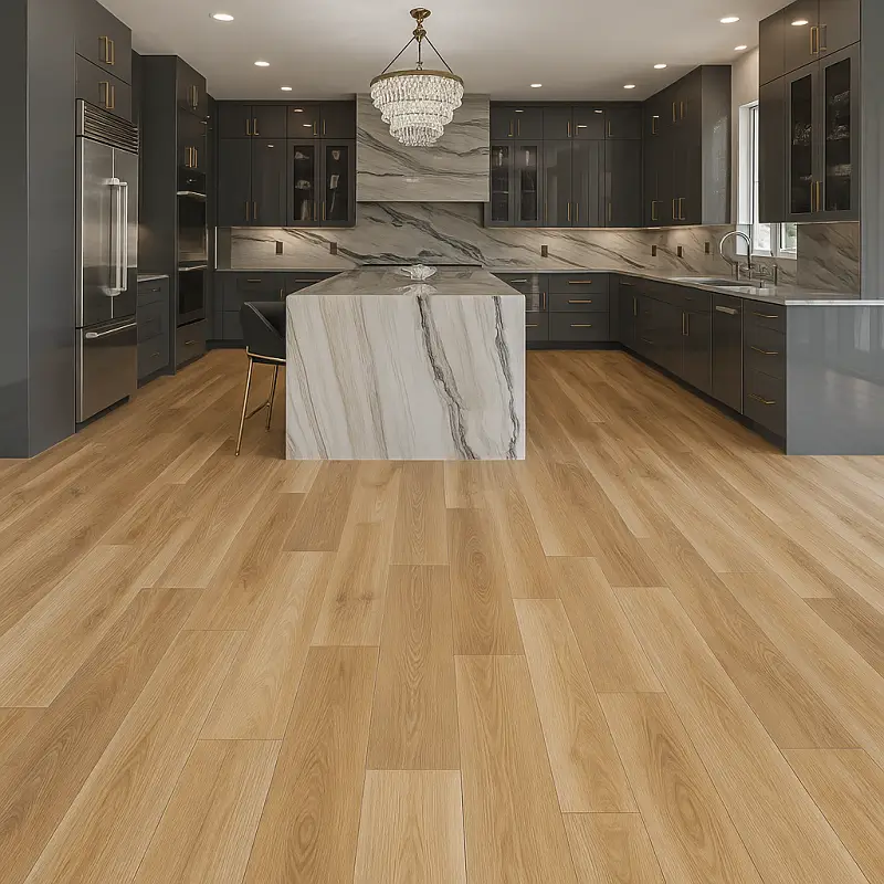 SPC Engineered Hardwood in Kitchen