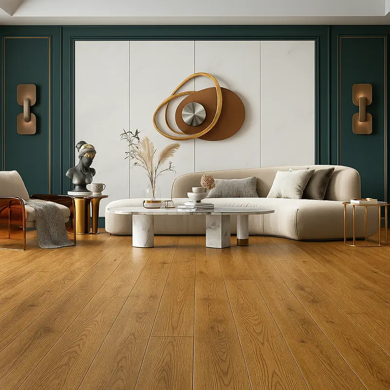 SPC Engineered Hardwood in Living Room