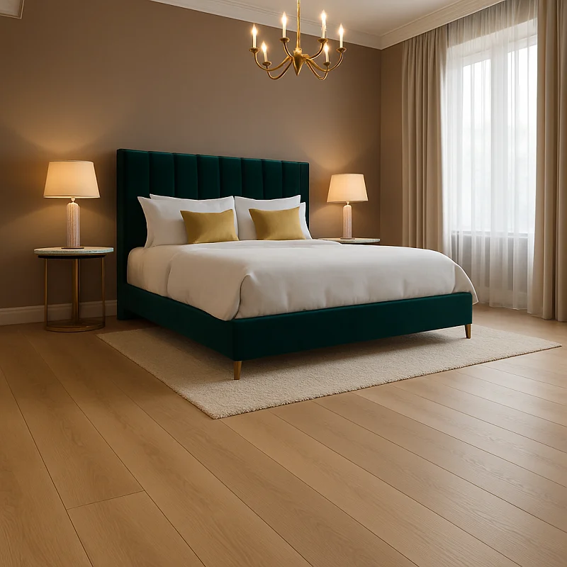 SPC Hardwood Flooring in Bedroom