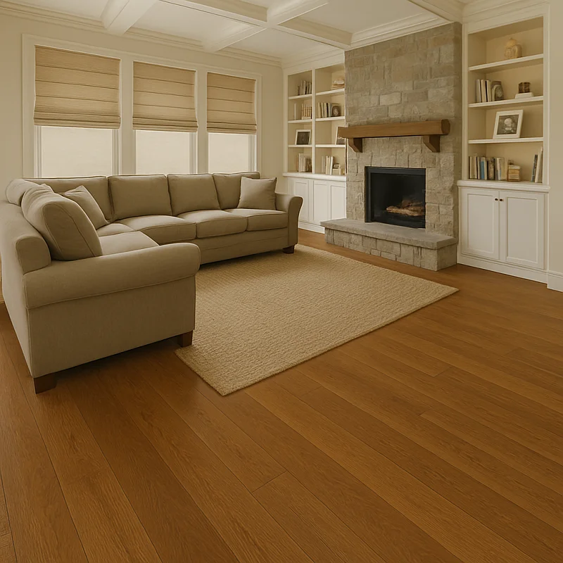 SPC Hardwood Flooring in Living Room
