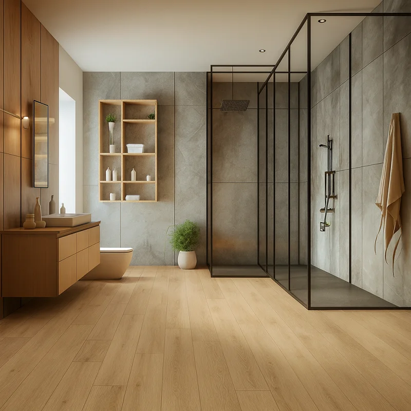 SPC Lvt Click Flooring Bathroom