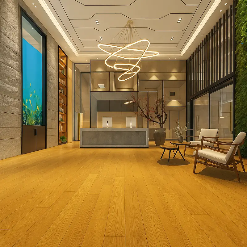 SPC Malt Oak Flooring in Hotel
