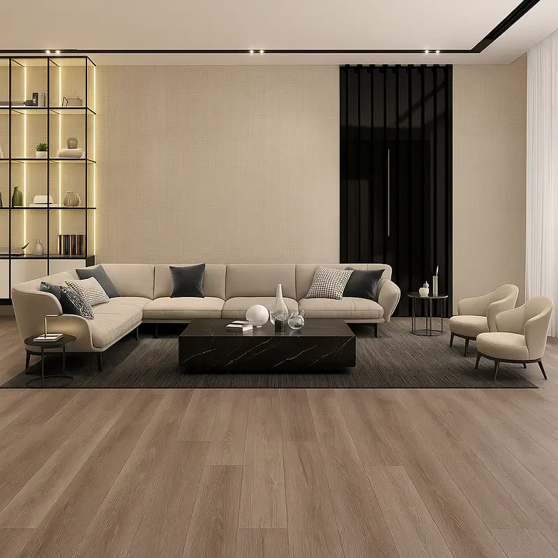 SPC Malt Oak Flooring in Living Room