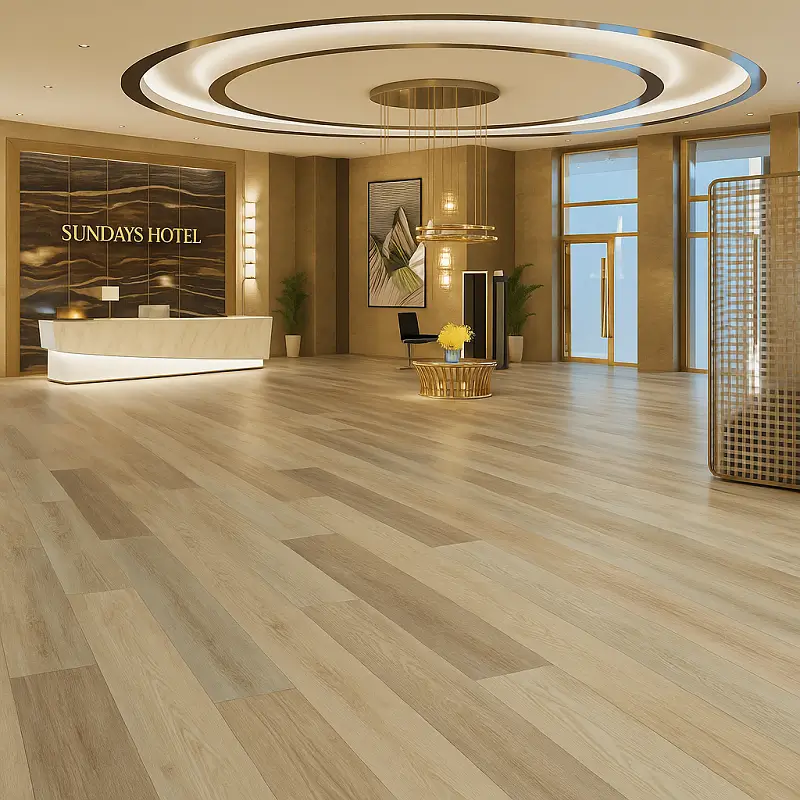 SPC Plank Flooring in Hotel