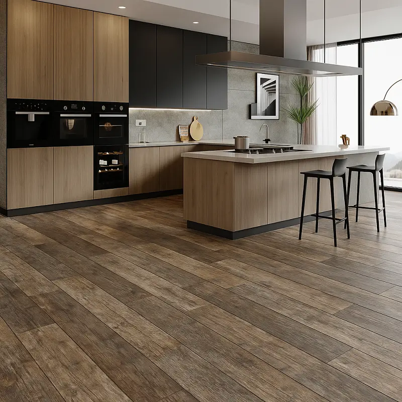 SPC Plank Flooring in Kitchen