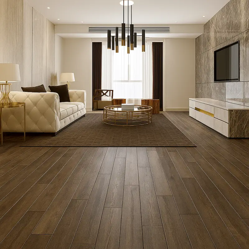 SPC Plank Flooring in Living Room