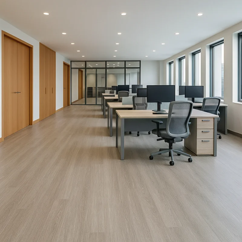 SPC Rigid Core Flooring in Office