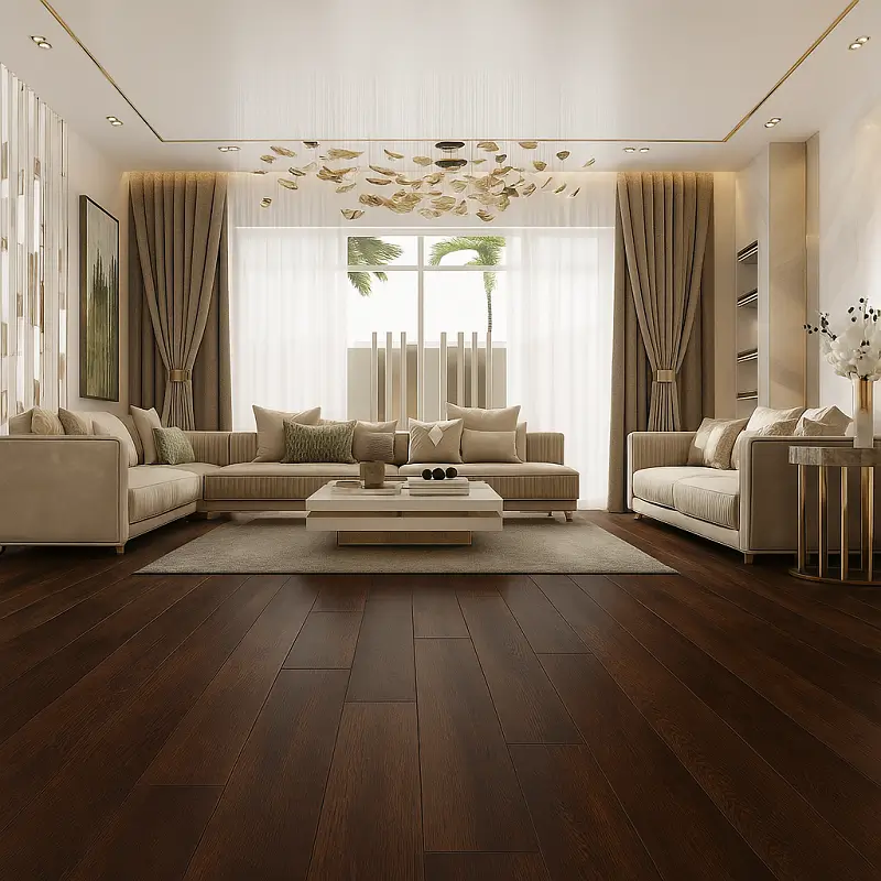 SPC Tiles Plank in Living Room