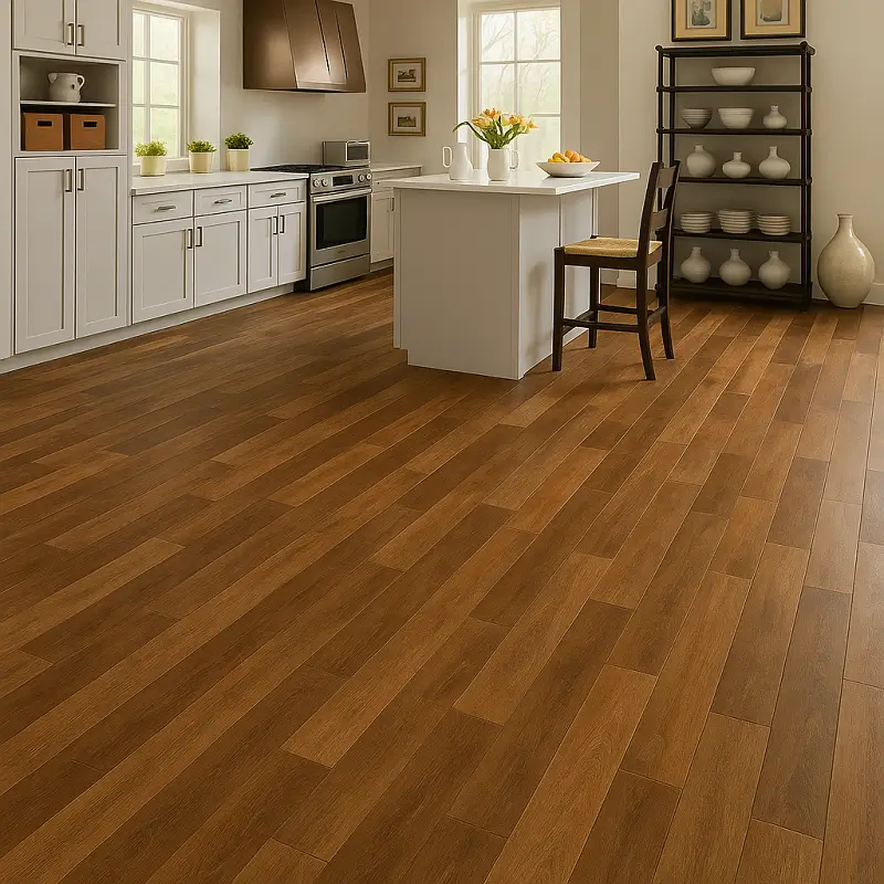 SPC Vinyl Tiles in Kitchen